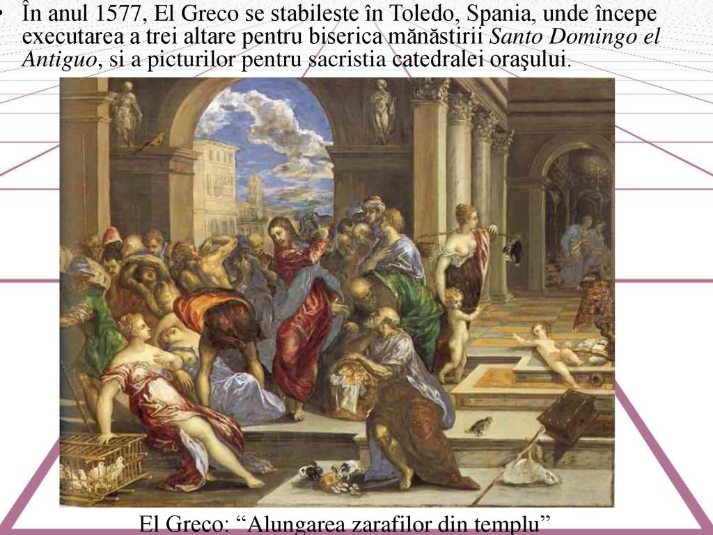 El Greco: Alungarea zarafilor din templu