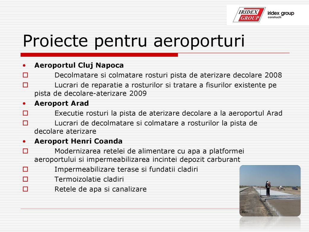 Proiecte pentru aeroporturi