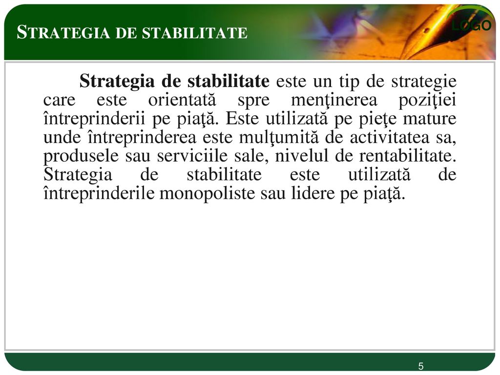 Strategia de stabilitate
