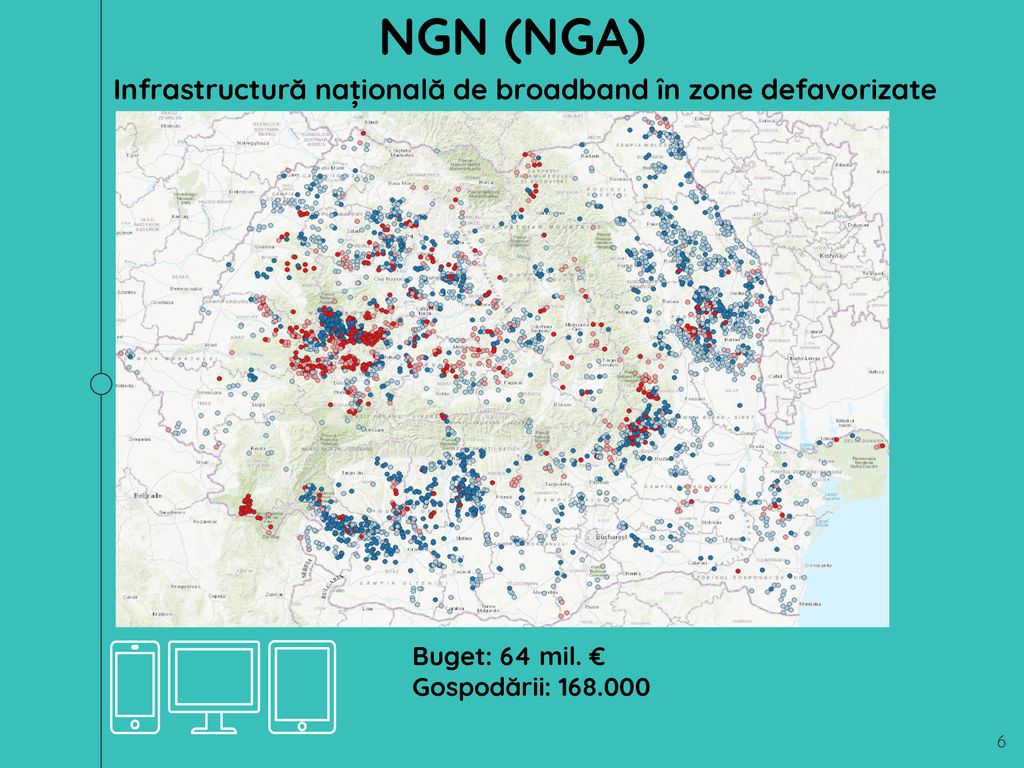 NGN (NGA) Infrastructură națională de broadband în zone defavorizate
