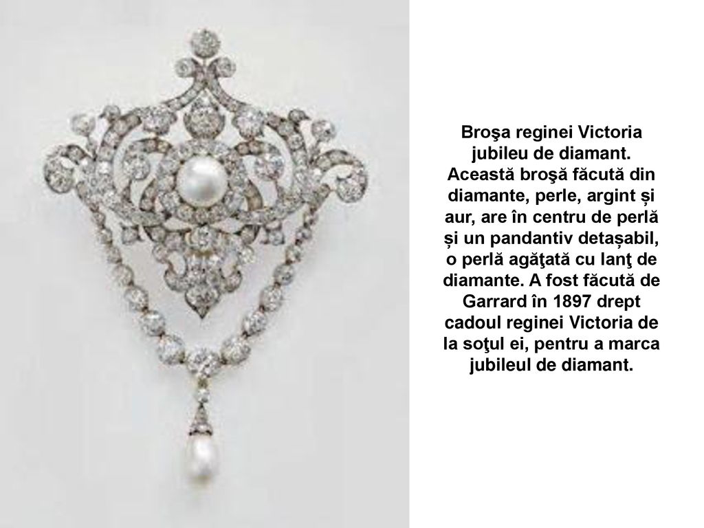 Broşa reginei Victoria jubileu de diamant