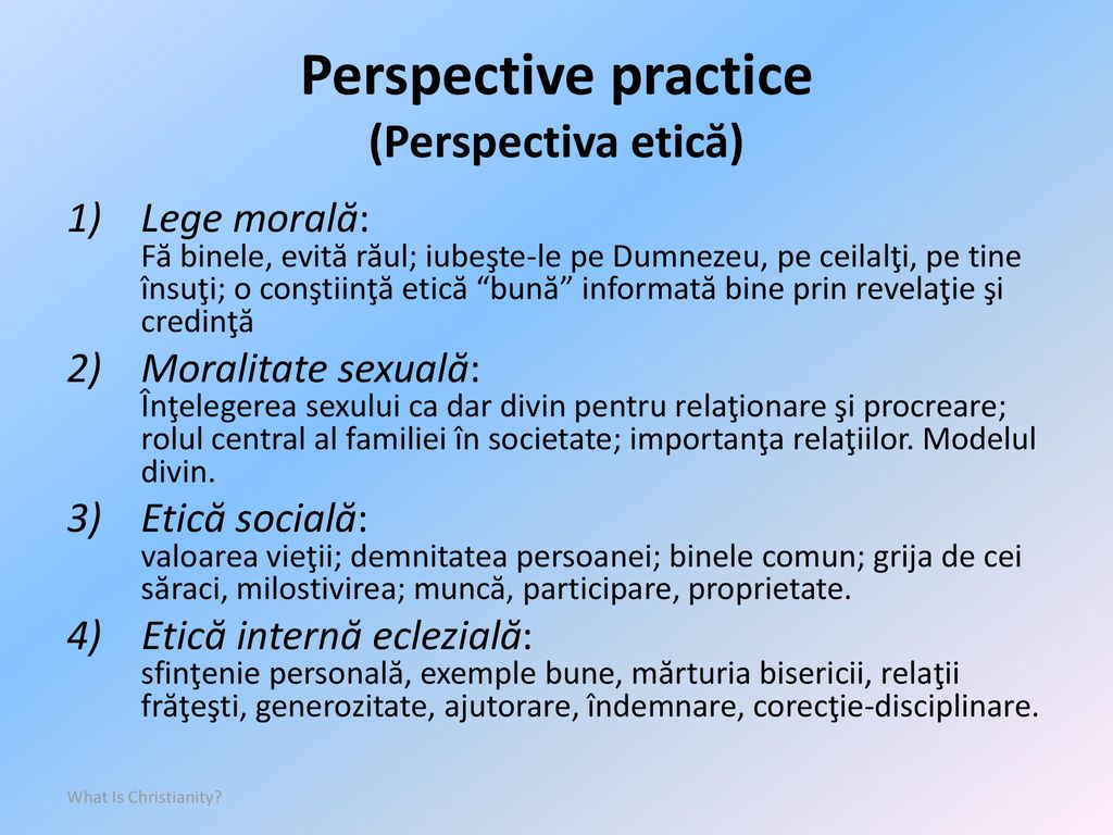 Perspective practice (Perspectiva etică)