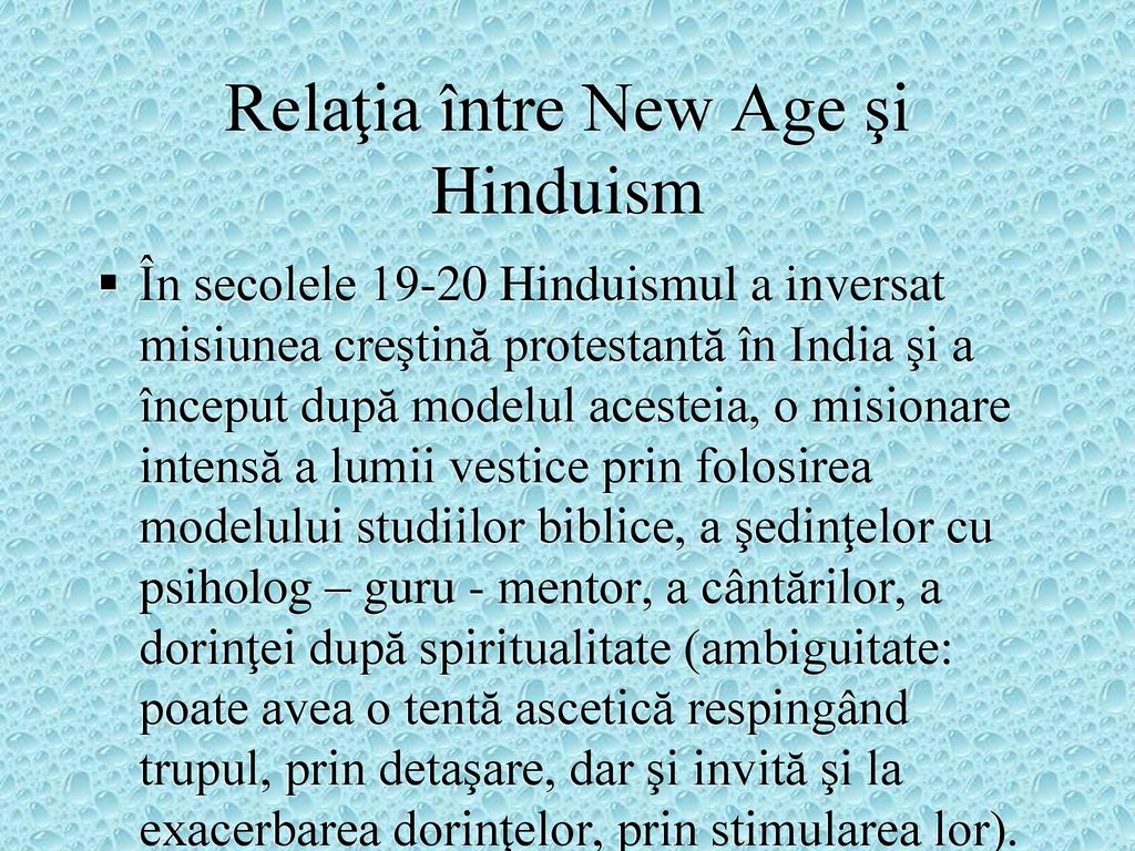 Relaţia între New Age şi Hinduism