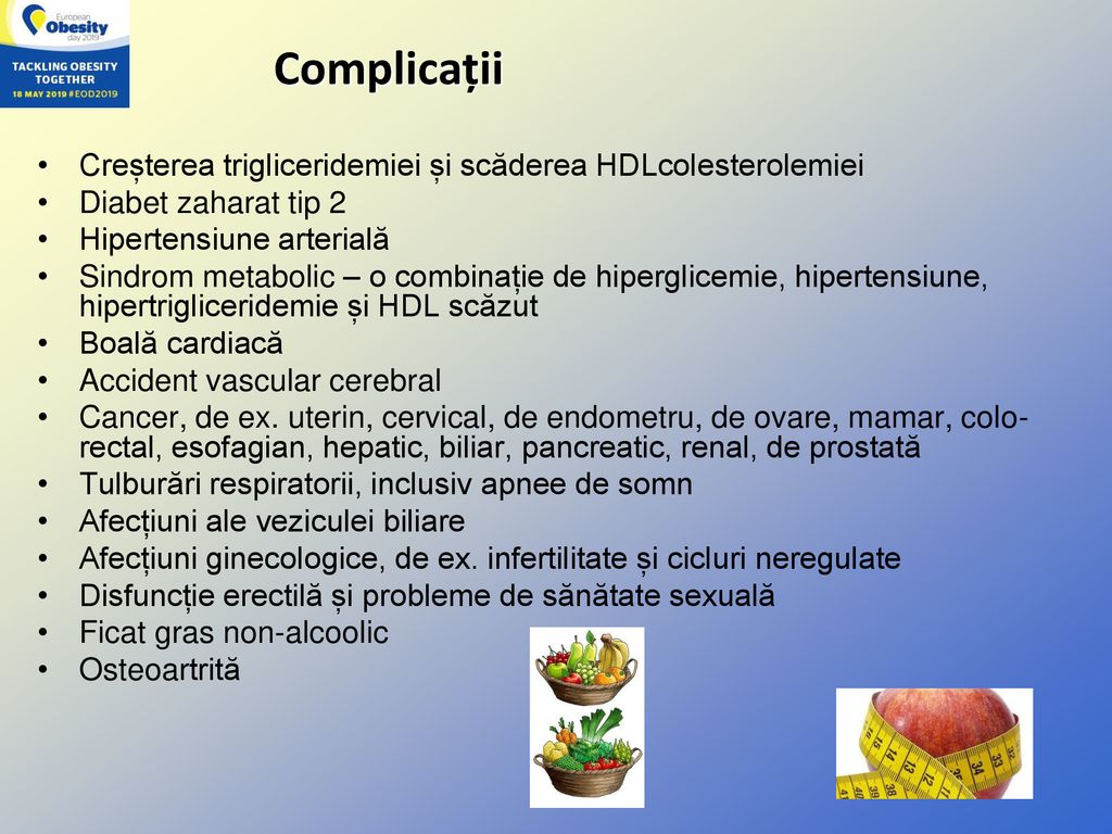 Complicații Creșterea trigliceridemiei și scăderea HDLcolesterolemiei