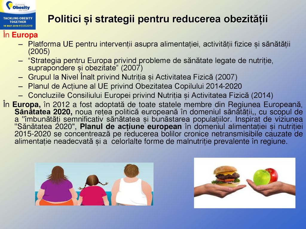 Politici și strategii pentru reducerea obezității