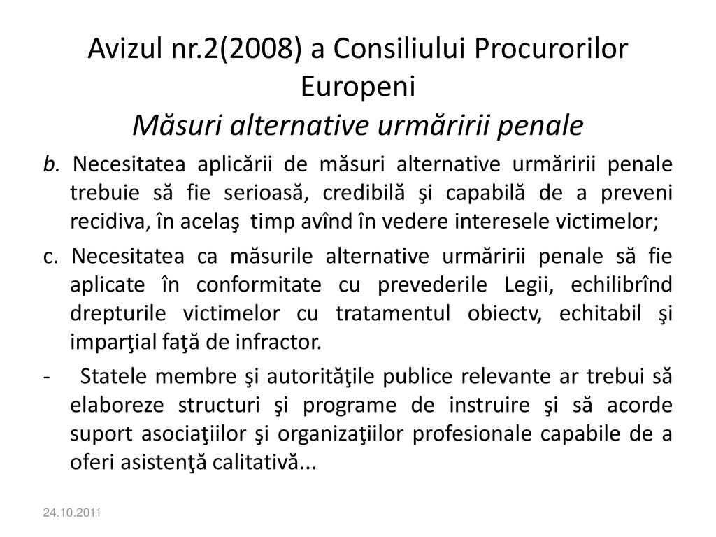 Avizul nr.2(2008) a Consiliului Procurorilor Europeni