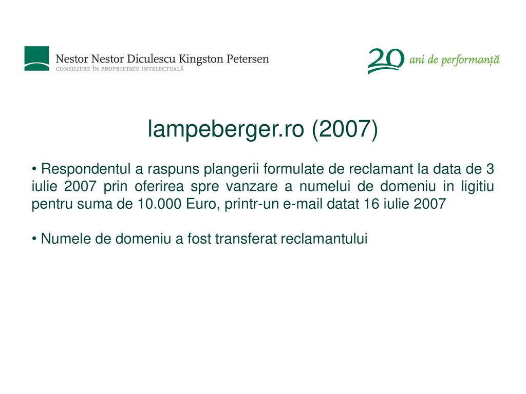 lampeberger.ro (2007)