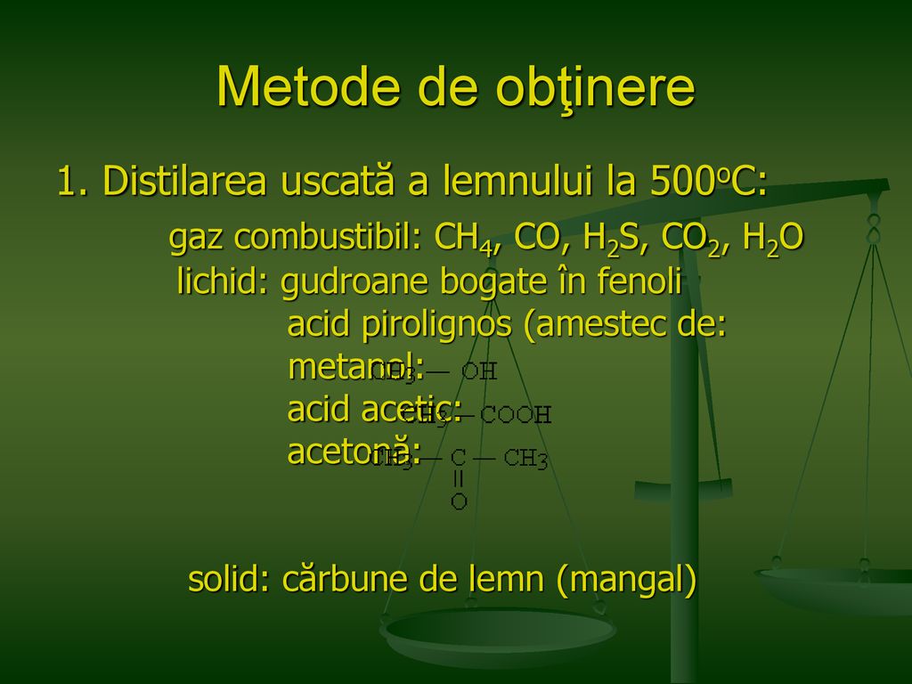 Metode de obţinere gaz combustibil: CH4, CO, H2S, CO2, H2O