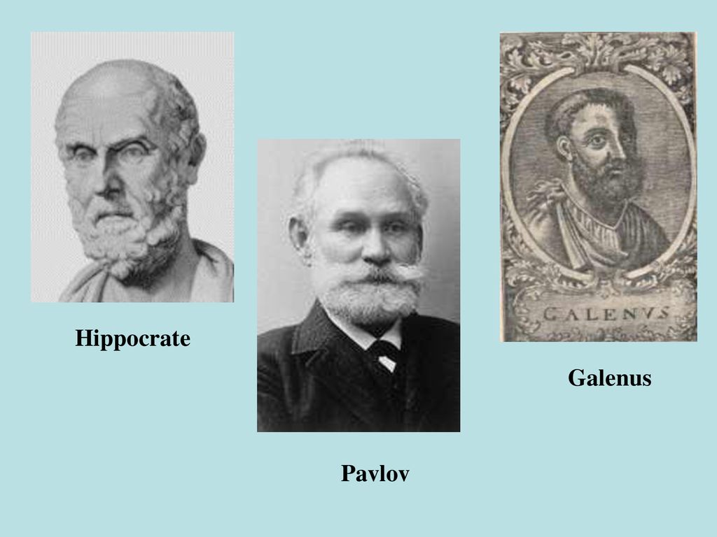 Hippocrate Galenus Pavlov