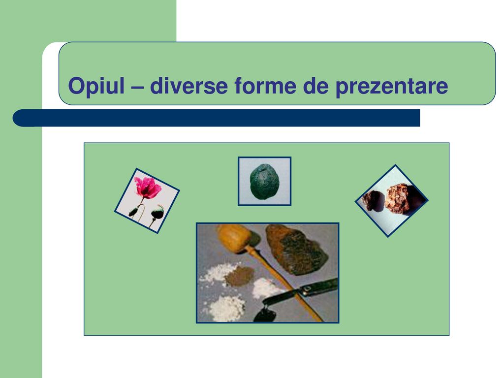 Opiul – diverse forme de prezentare