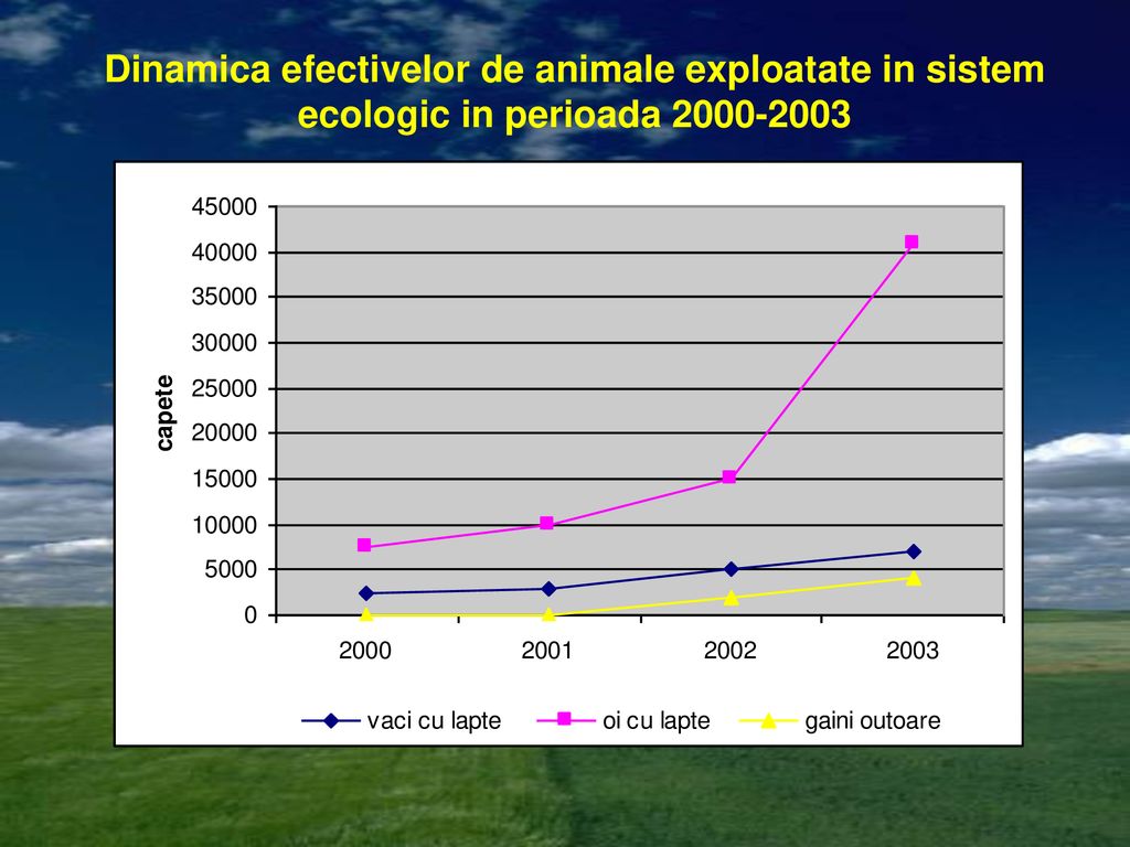 Dinamica efectivelor de animale exploatate in sistem ecologic in perioada