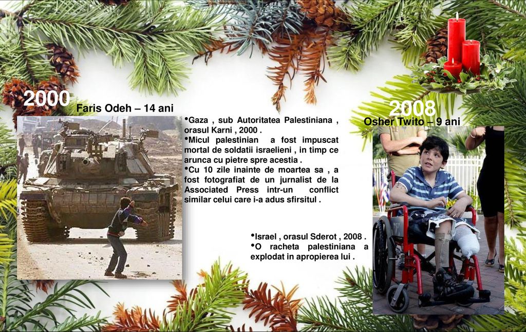 Faris Odeh – 14 ani Osher Twito – 9 ani