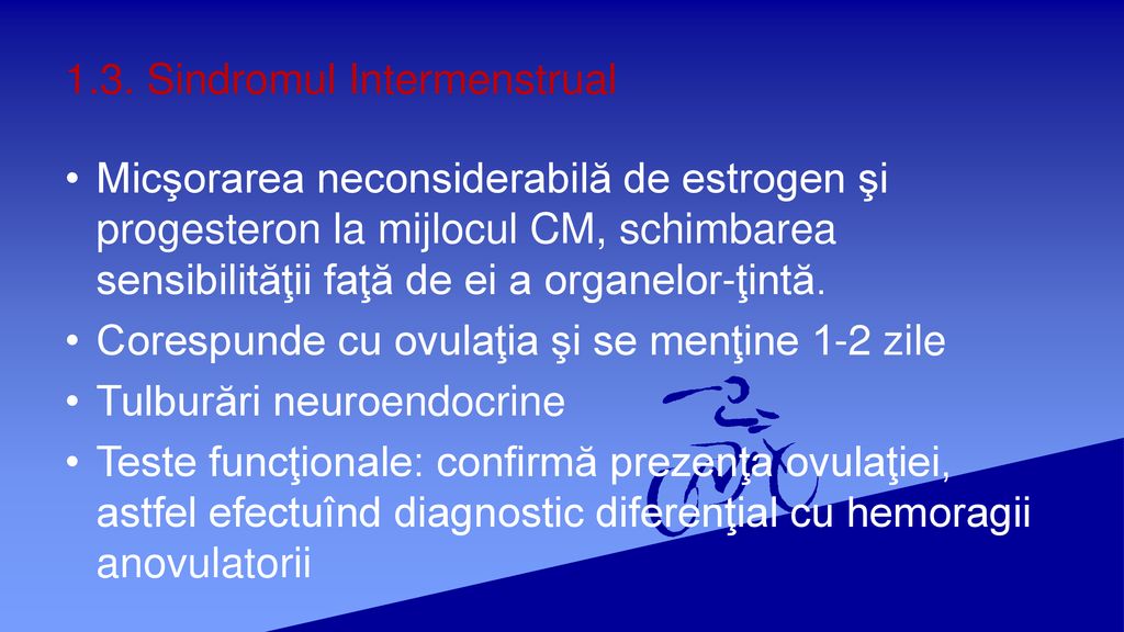 1.3. Sindromul Intermenstrual