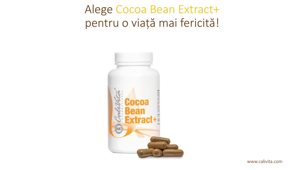 Alege Cocoa Bean Extract+ pentru o viață mai fericită!