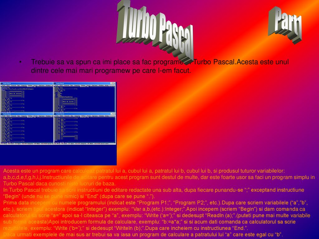 Turbo Pascal Part1.